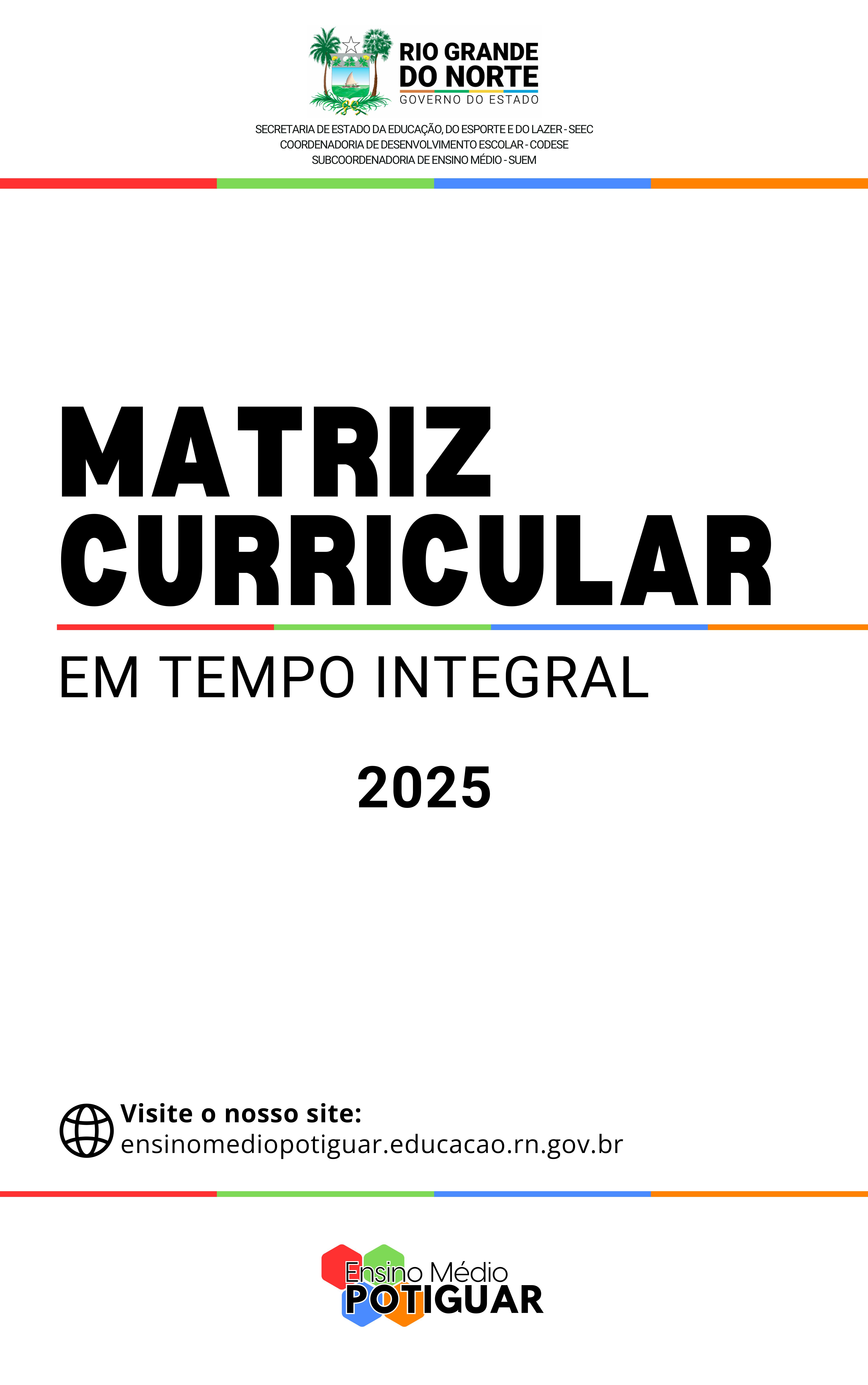 Matriz Curricular - Integral (2025)